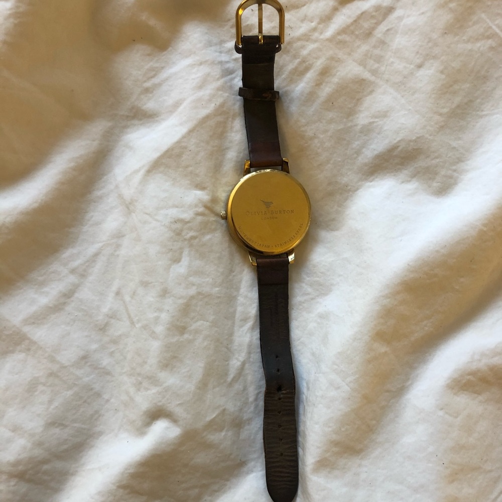 Olivia Burton Brown Leather Watch - Picture 6 of 8
